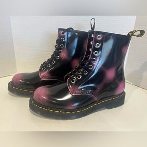 Dr Martens 1460 Pink & Black ARCADIA 31815 Lace-Up Boots US Size 7 (W) New!